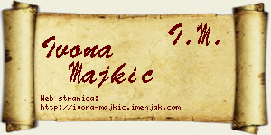 Ivona Majkić vizit kartica